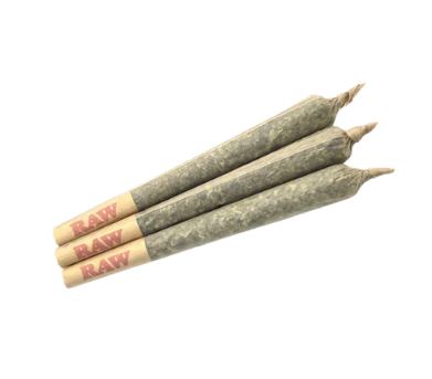 Photograph of Product: Golden Pineapple 3 Pack Pre-Roll | 3g