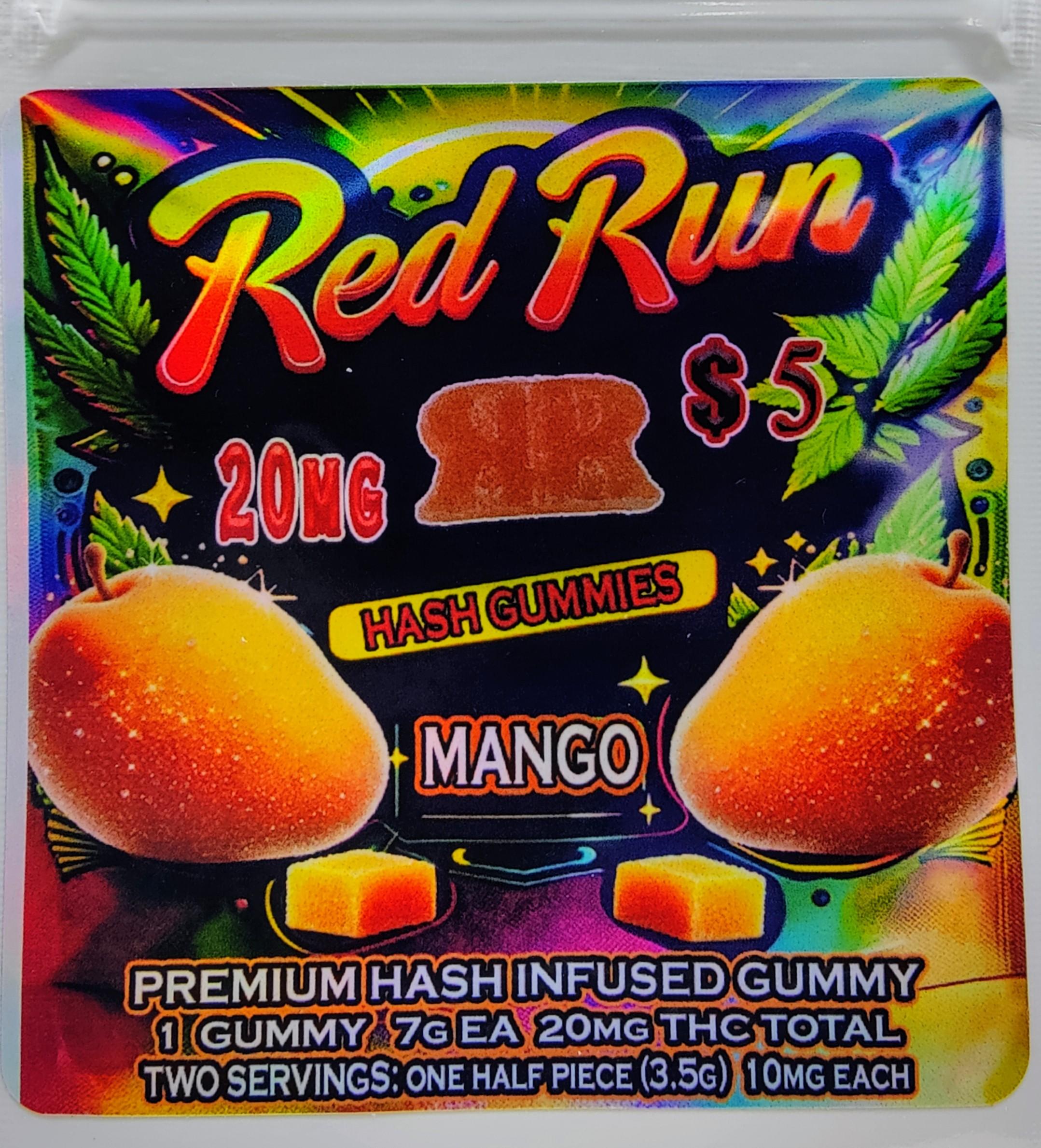 Photograph of product: 20mg Mango Gummeis