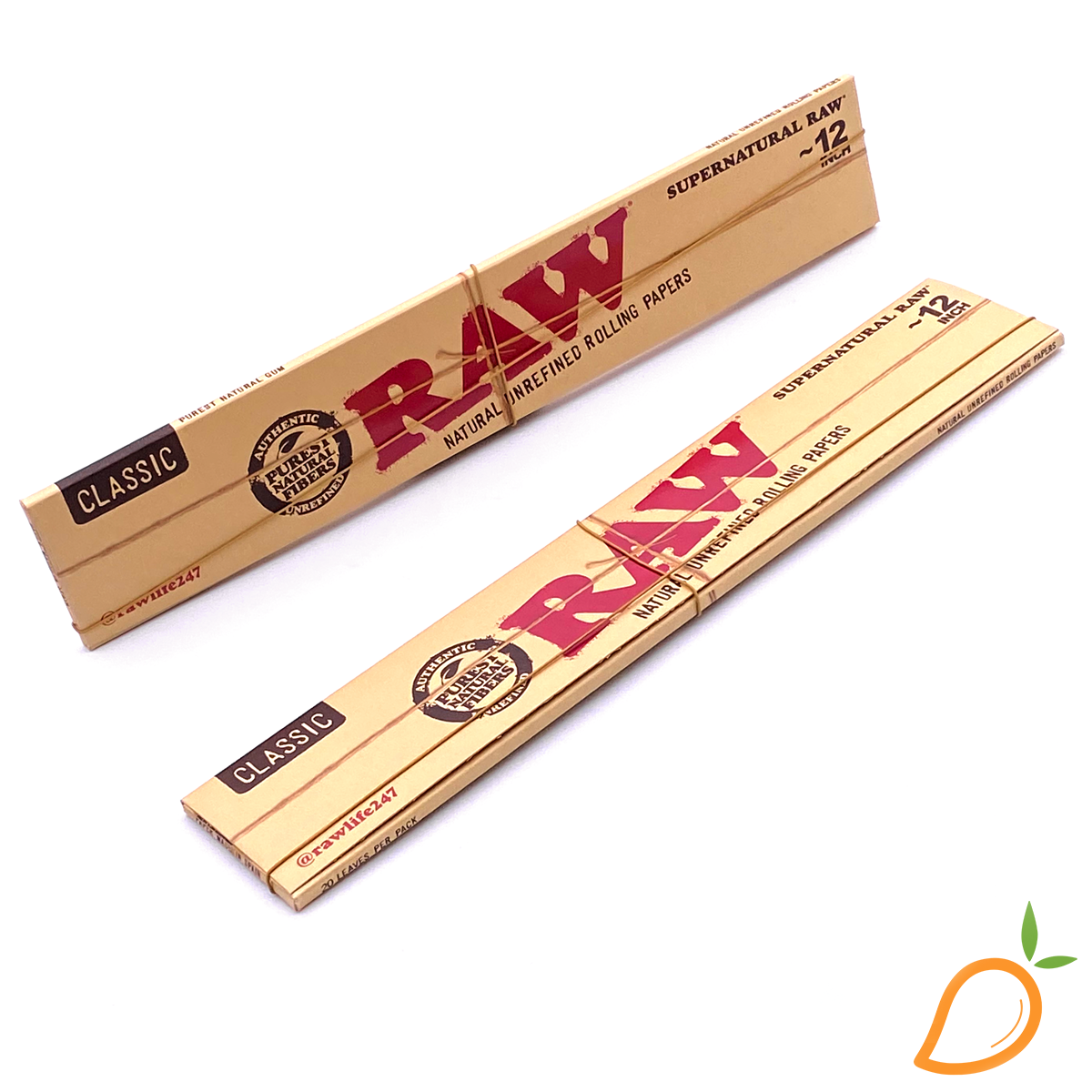 Photograph of product: 12" Supernatural Classic Rolling Papers RAW