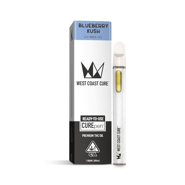 Photograph of product: Blueberry Kush | 1G AIO CUREbar - 
