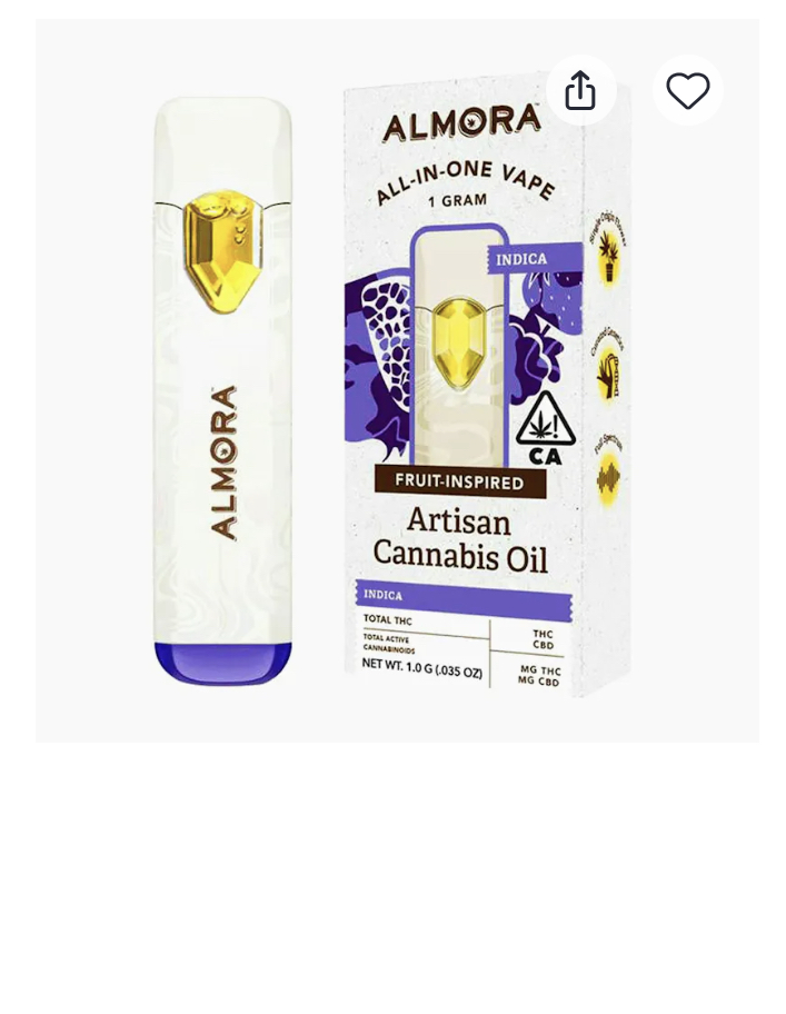 Photograph of product: Grape Ape Fruit Live Resin AIO 1g