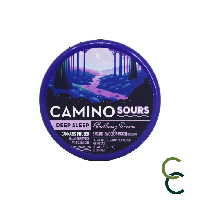 Photograph of product: Sour Blackberry Dream Gummies - 1:1:1 (TH-oui:CBD:CBN)