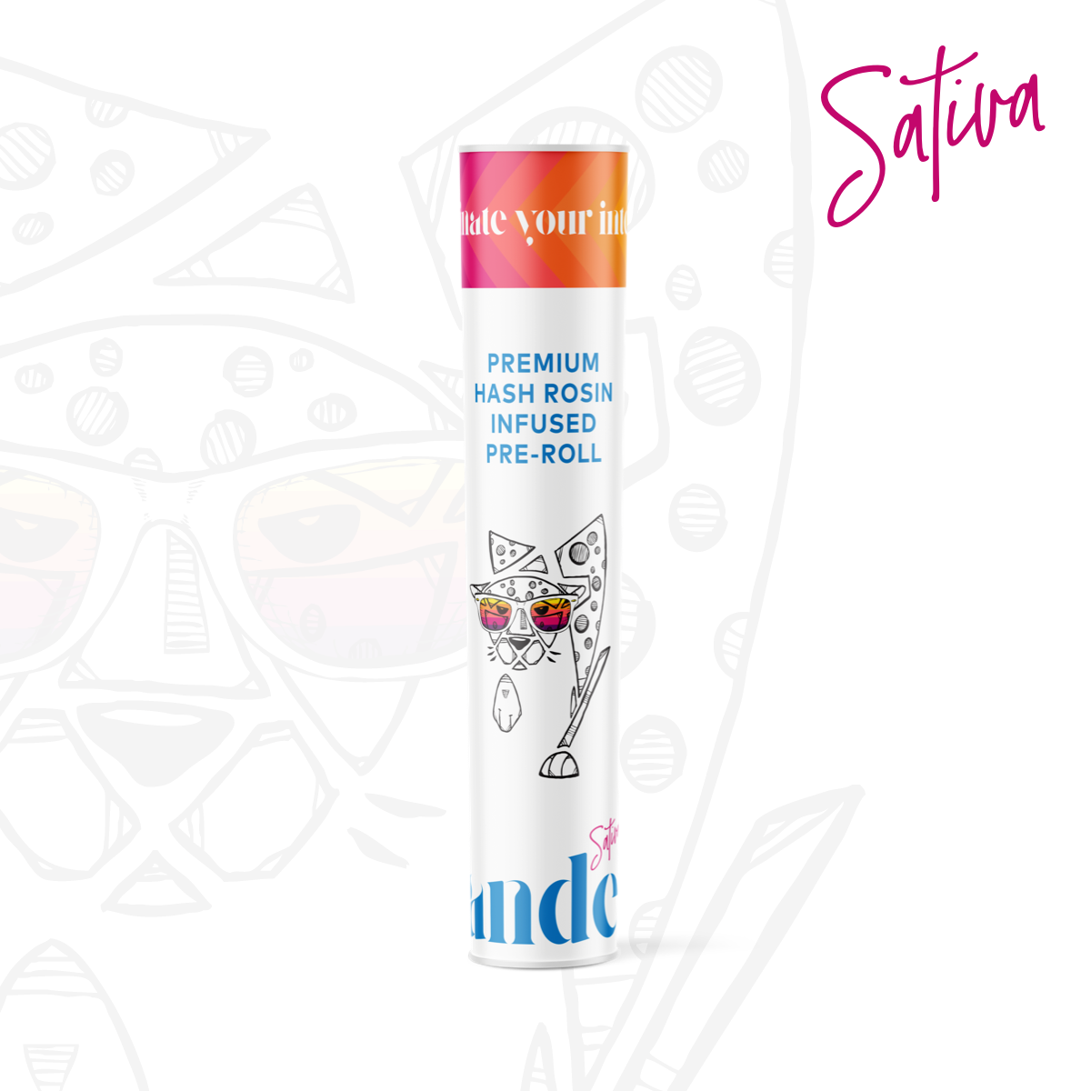 Photograph of product: Candela Rosin Infused Preroll - Animal Tree