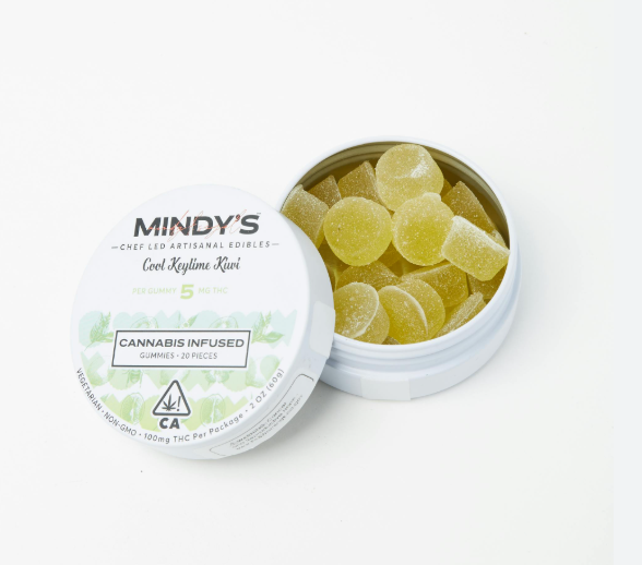 Photograph of product: Cool Keylime Kiwi | Gummies | 100mg | Hybrid