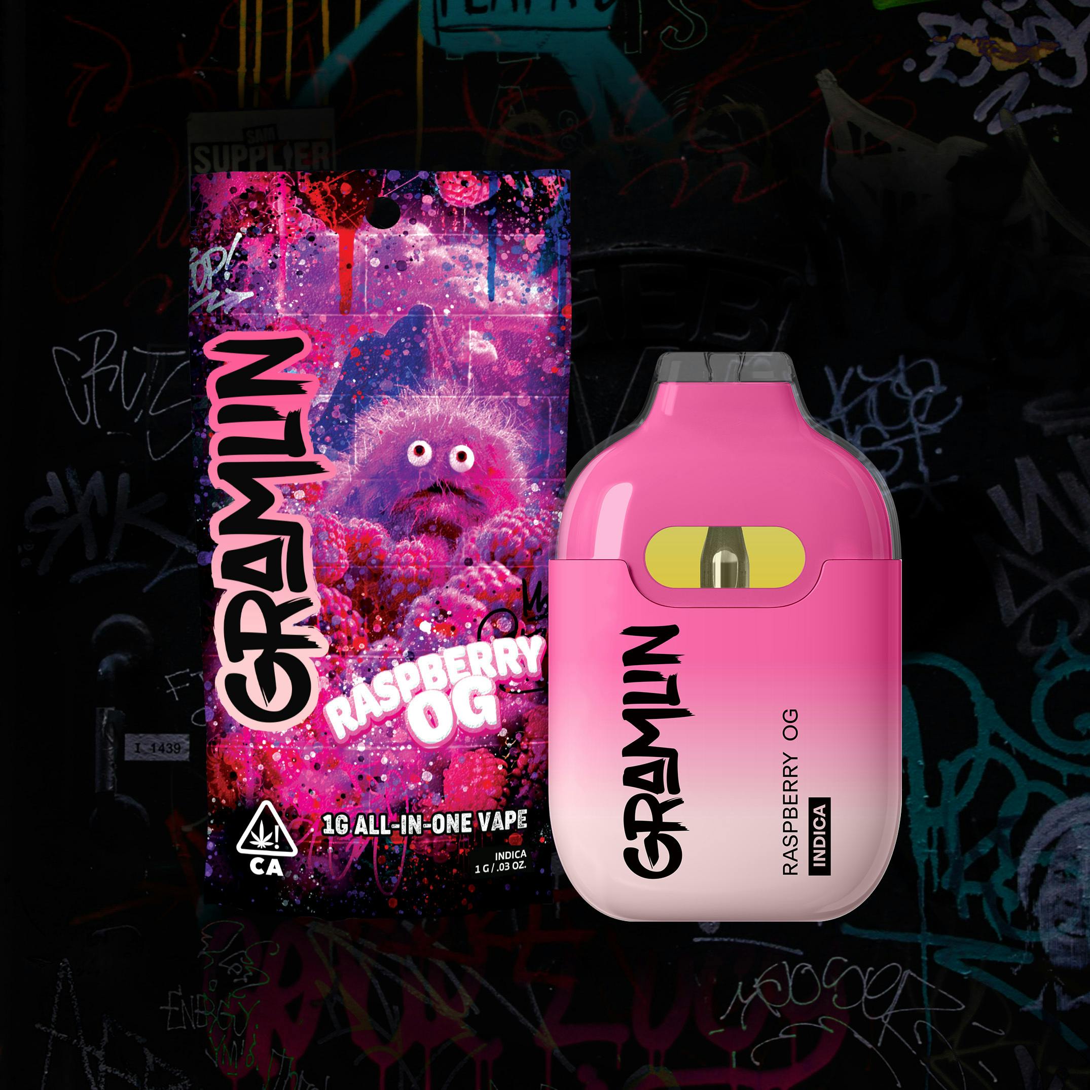 Photograph of product: Gramlin - Raspberry OG 1g All-In-One