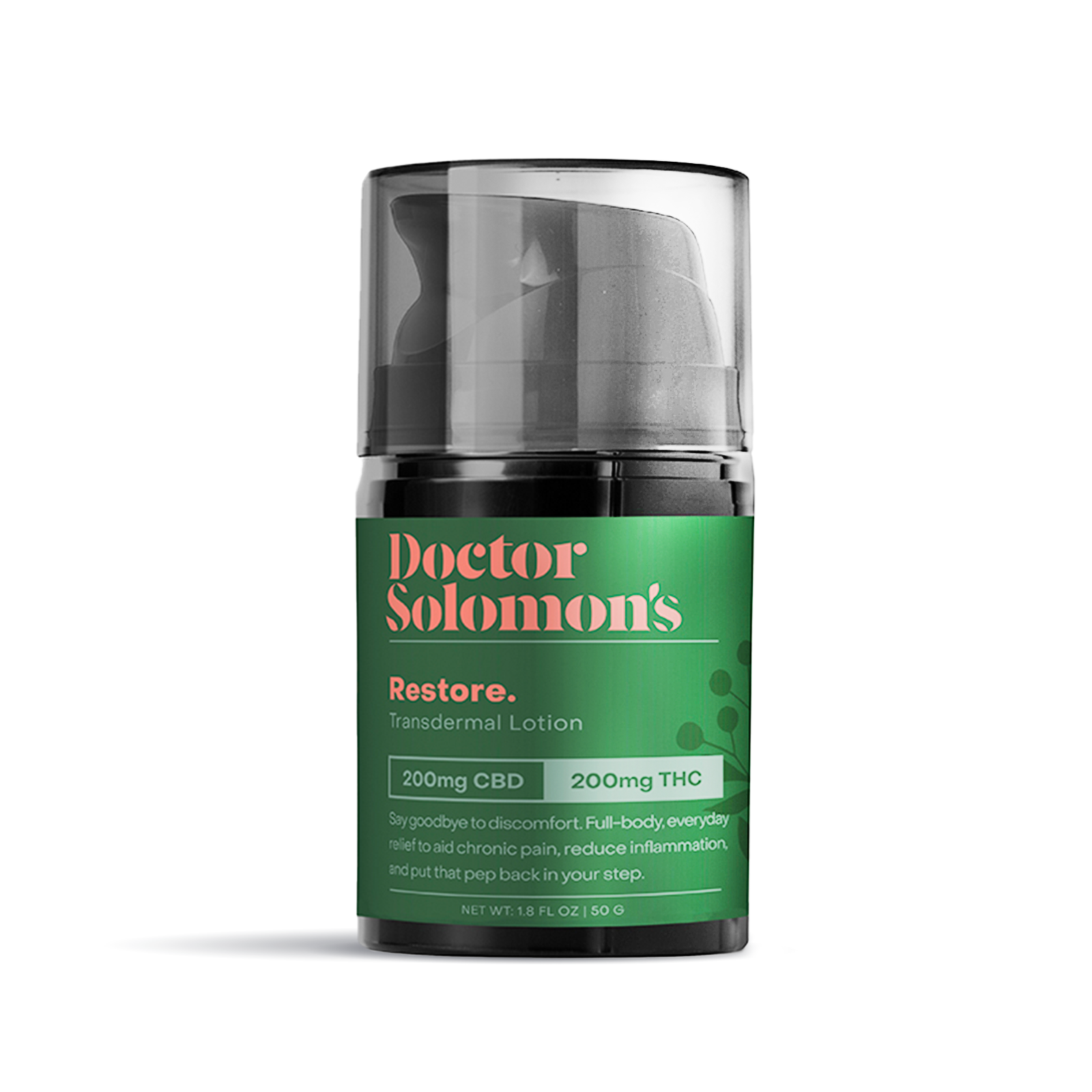 Photograph of product: Restore 1:1 Transdermal Lotion | 400mg