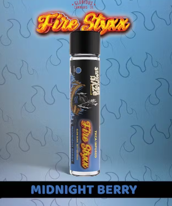Photograph of Product: Fire Styxx Infused Pre-Roll Midnight Berry