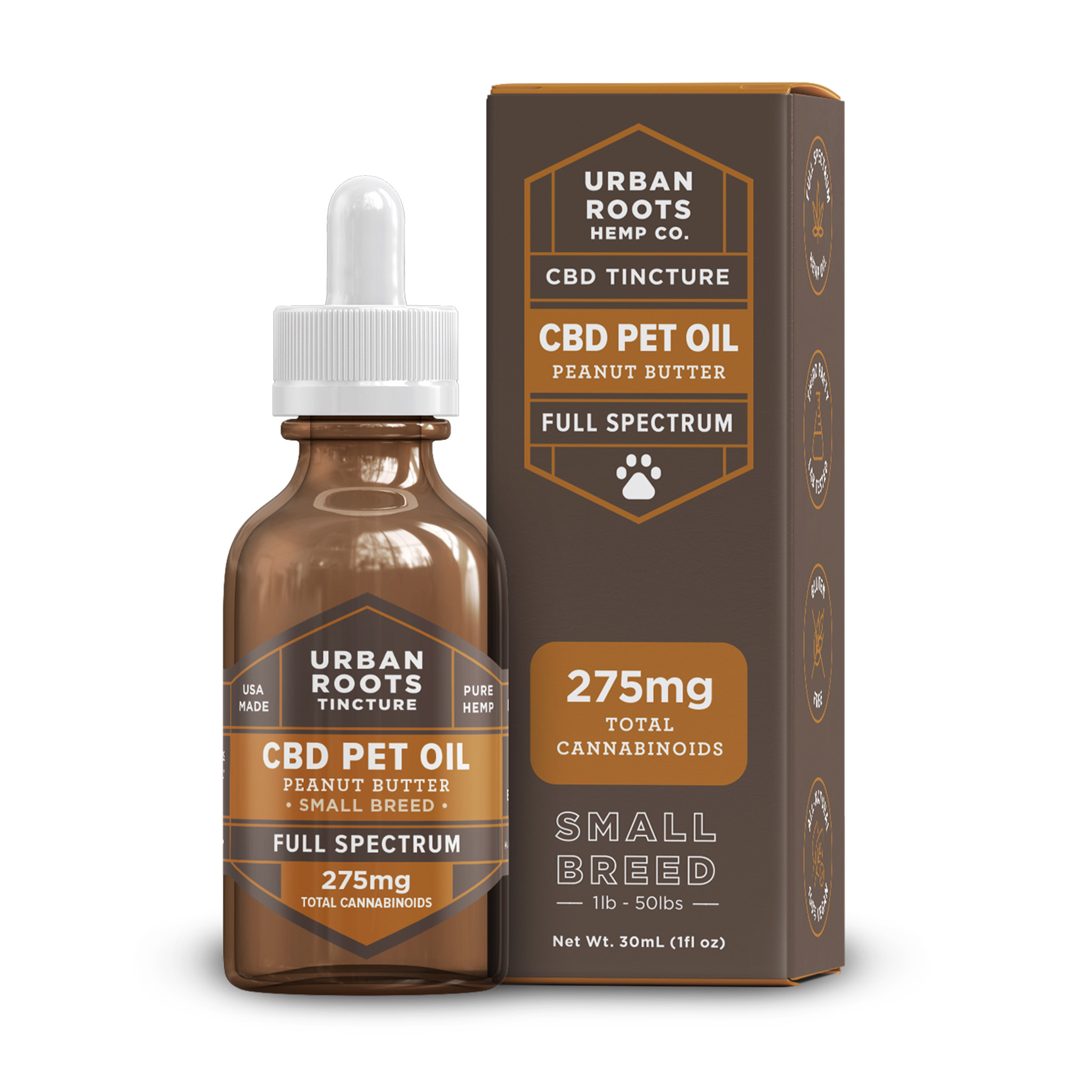 Photograph of Product: Urban Roots - Full Spectrum CBD Pet Oil - Small Breed (275mg)
