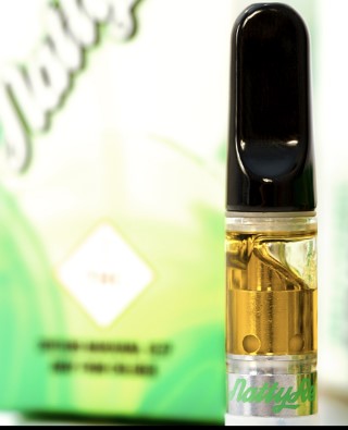Photograph of product: Lunar Haze x Golden Goat Black Tip Live Resin Cartridge