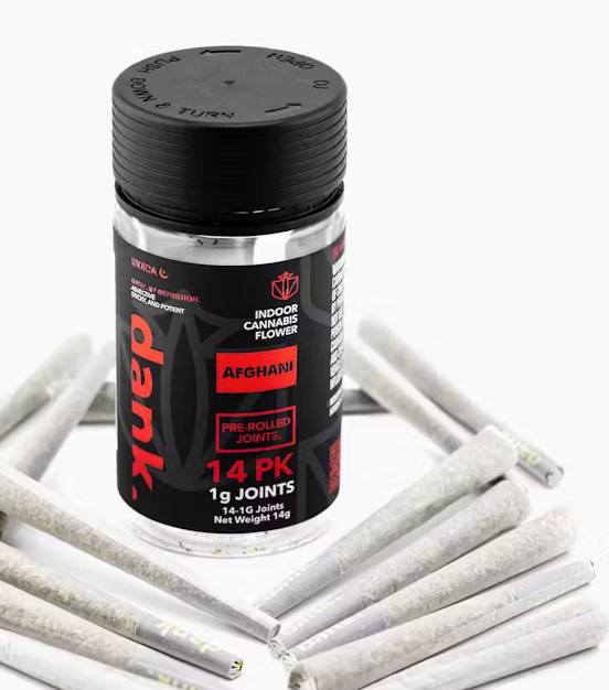 Photograph of Product: Afghani | 14 Pack 1g Pre rolls | Indica | Dank
