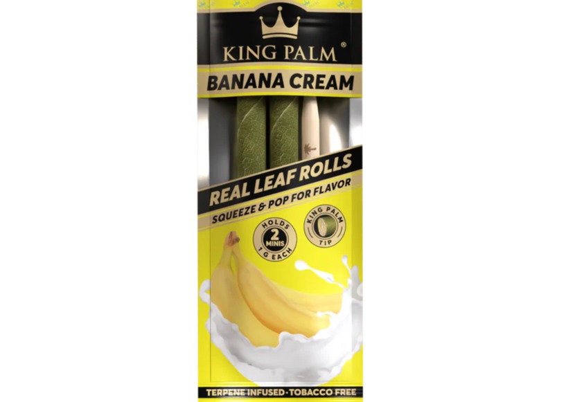 Photograph of product: King Palm 2 mini 2 Packs Banana Cream (YBW)