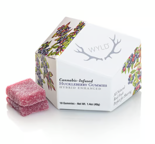 Photograph of product: WYLD | Huckleberry Gummies | 10pk 100mg
