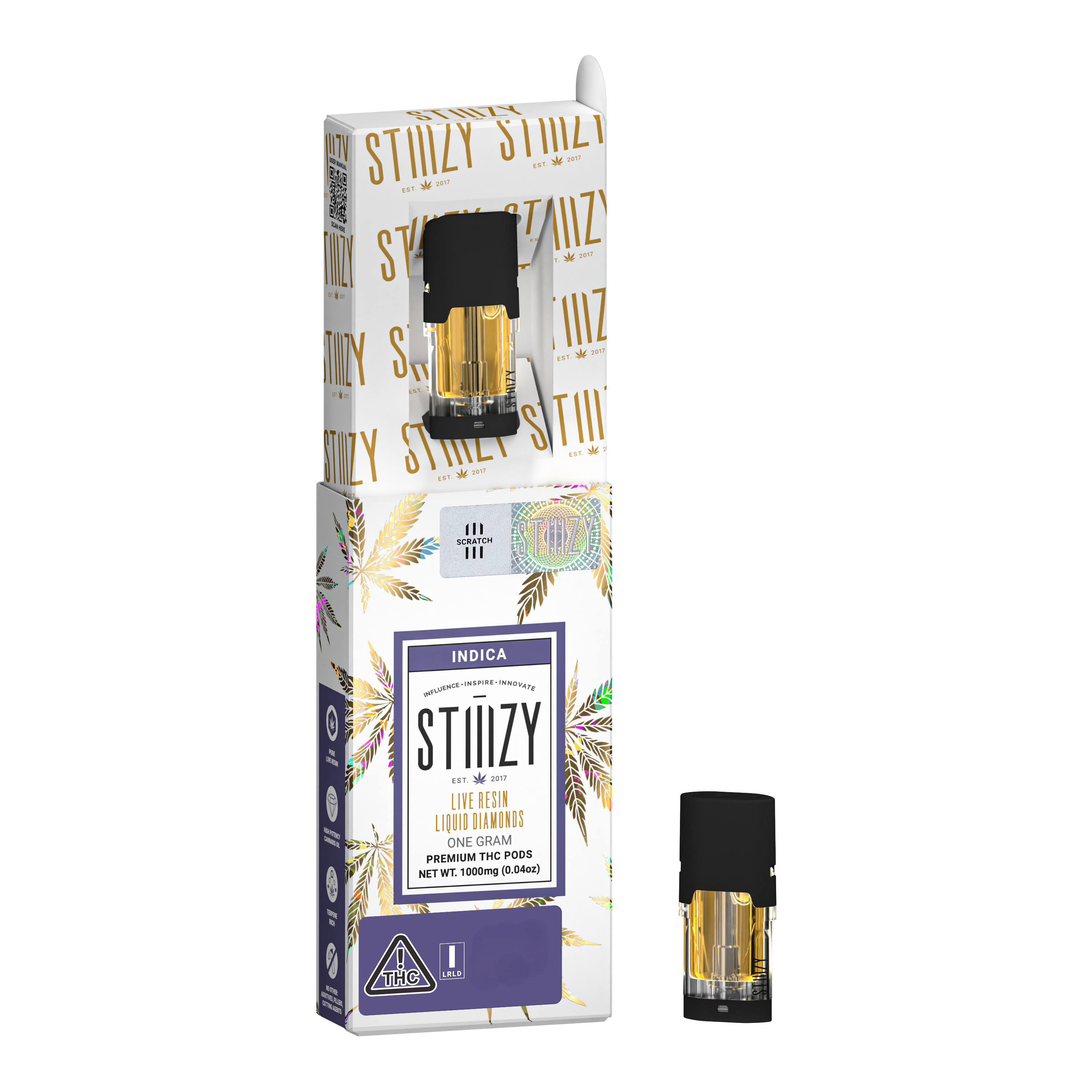 Photograph of product: Live Resin Liquid Diamonds White Widow Pod 0.85g