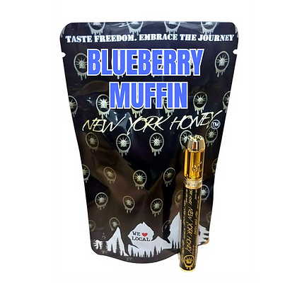 Photograph of product: New York Honey Blueberry Muffin AIO Vape Pen 1g