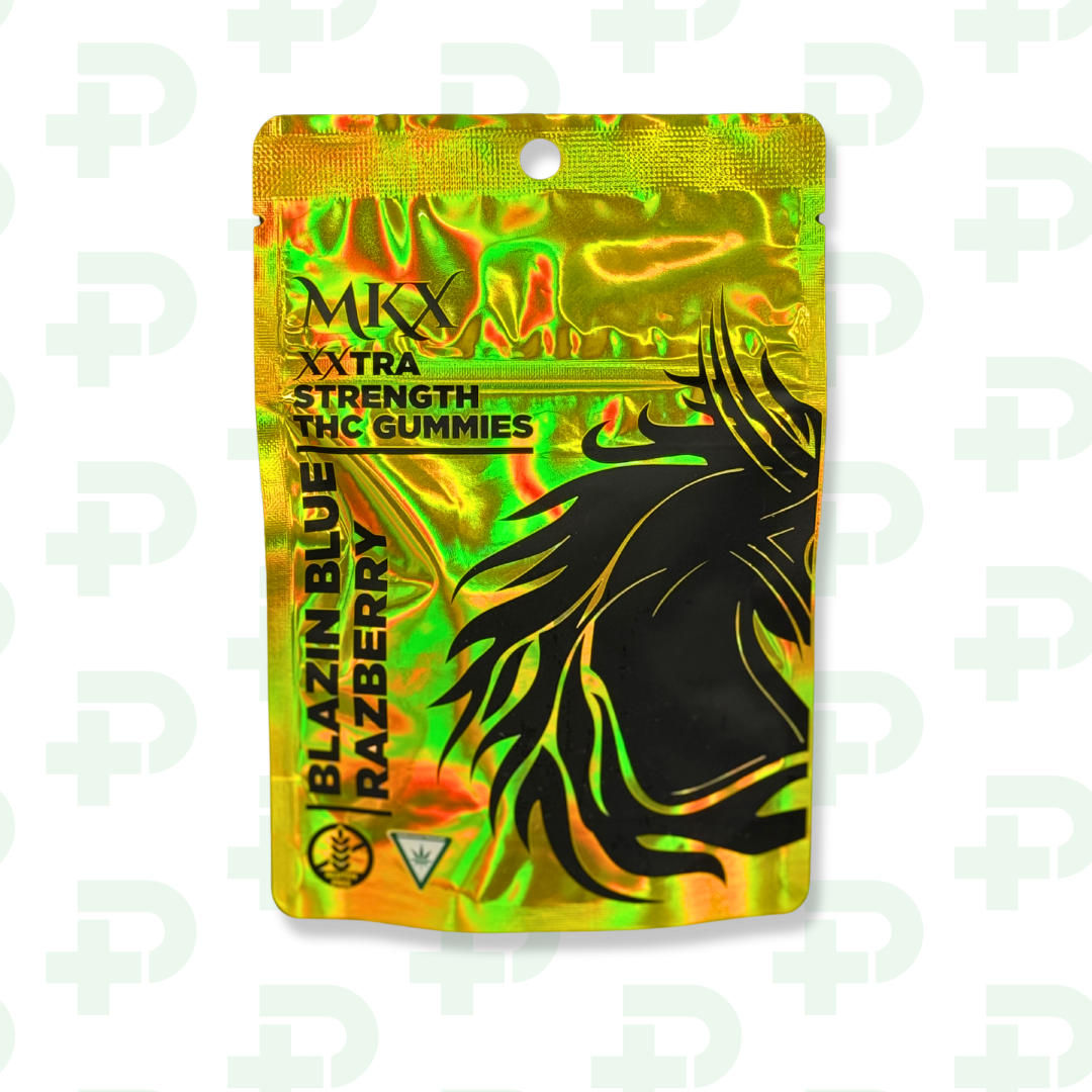 Photograph of product: MKX 200mg Gummies - Blue Razz