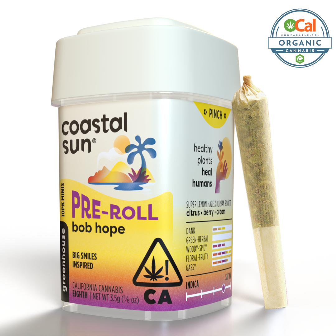 Photograph of product: Bob Hope (S) PREROLLS 10pk - Coastal Sun