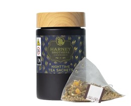 Photograph of product: Harney Brothers | Nighttime: Chamomile Mint | Tea Sachets | 7mg