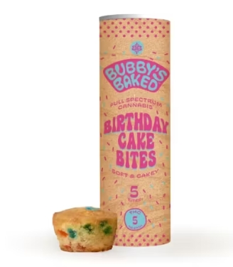 Photograph of product: Birthday Cake Bites 25mg Bubby's Baked Goods
