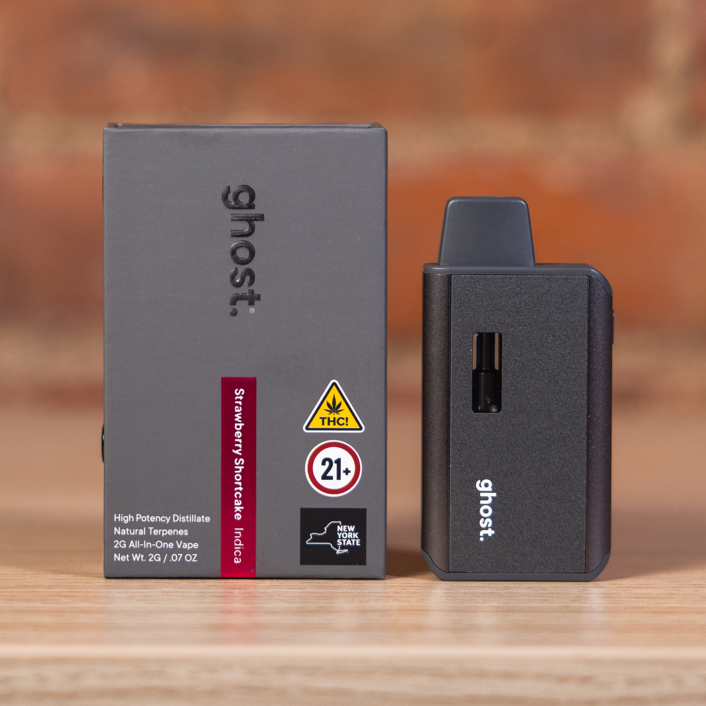 Photograph of product: GHOST- VAPE- STRAWBERRY SHORTCAKE- 2G