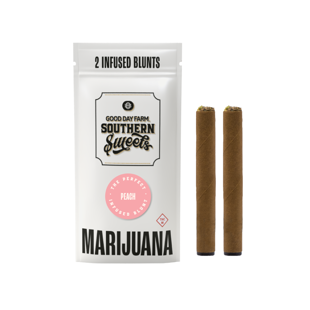 Photograph of product: GDF: Infused Blunt Pack | Peach x Watermelon Gushers | Southern Sweets | 1g ea | 2pk
