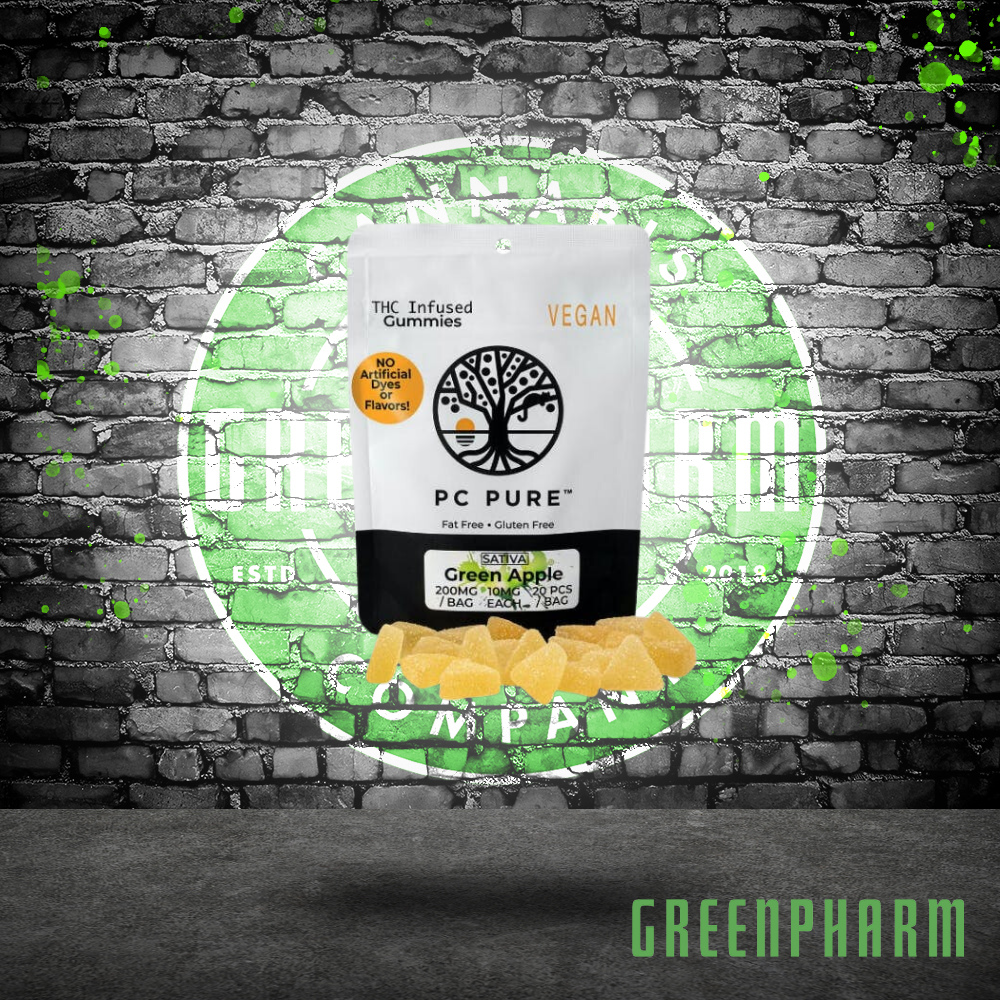 Photograph of product: PC Pure Green Apple Gummies 200mg