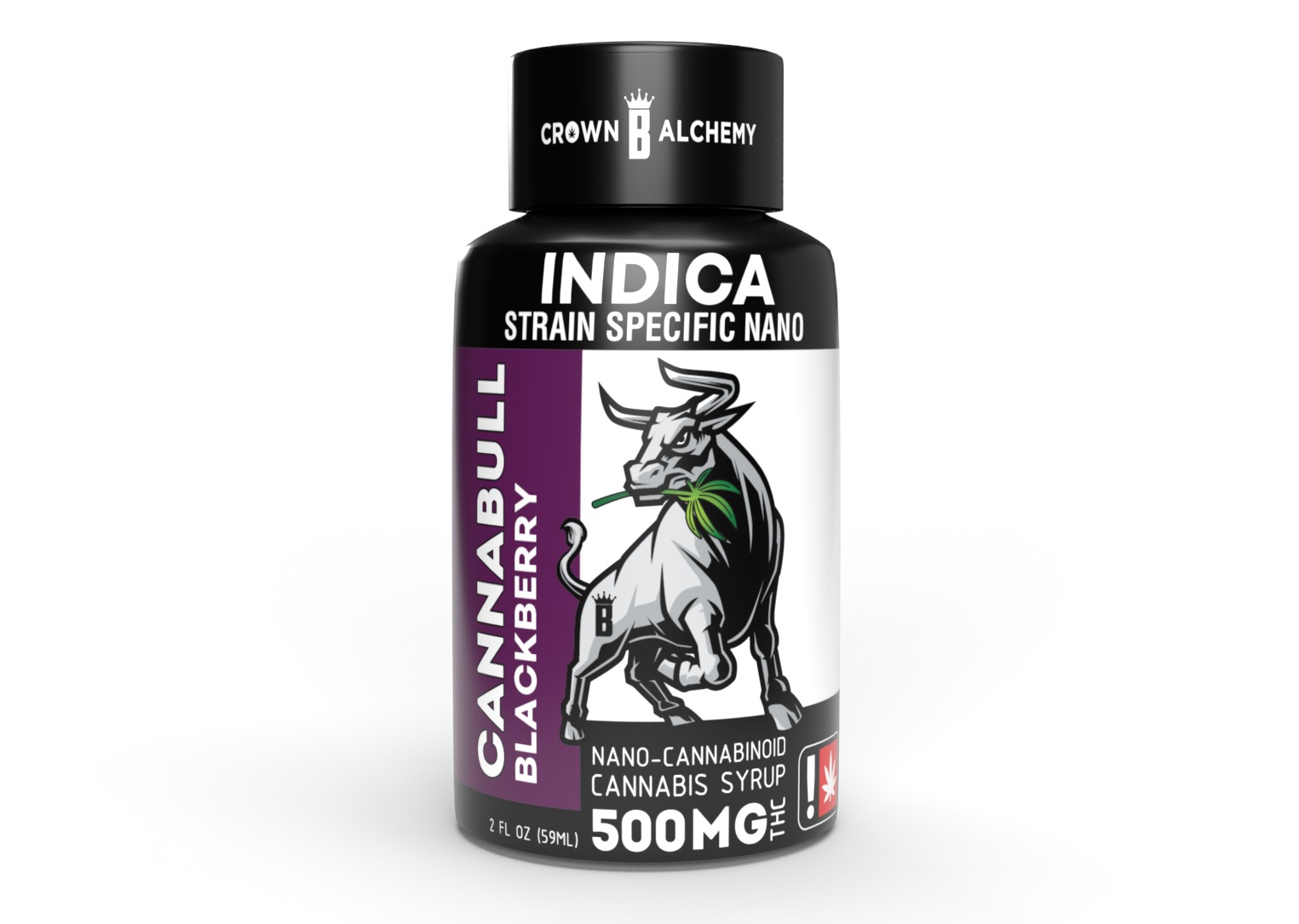 Photograph of product: Cannabull Nano Syrup | Blackberry 500mg