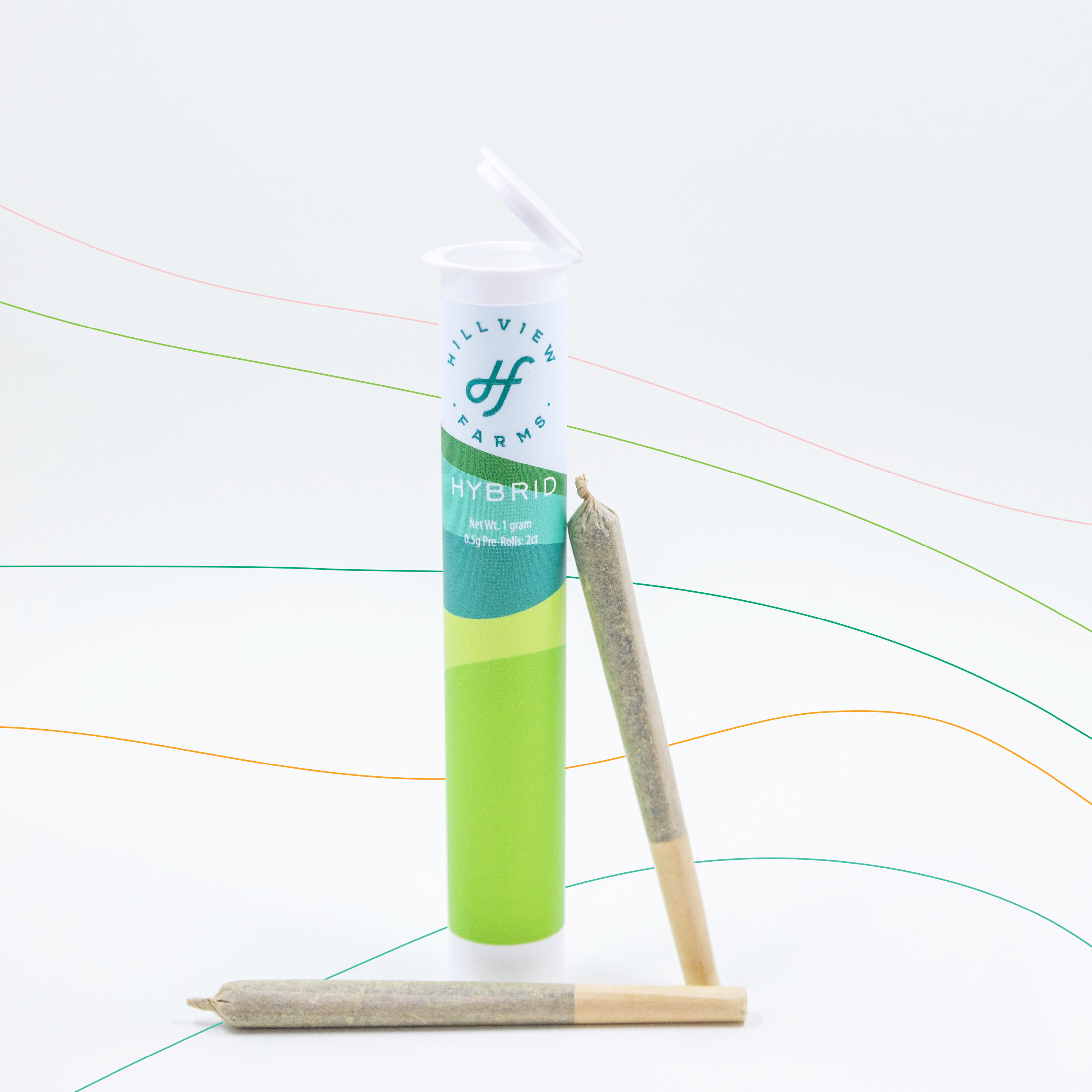 Photograph of product: Hillview Farms | Pre-Roll Pack | Blue Lobster | 2pk/1g