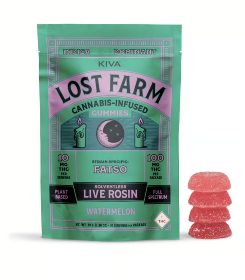 Photograph of product: Watermelon x Fatso Live Resin Gummies - 100mg 10pck