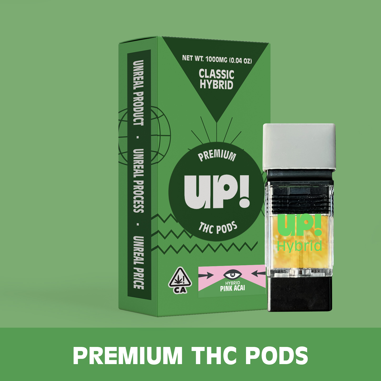 Photograph of product: UP! - Pink Acai (Hybrid) Classic Pod