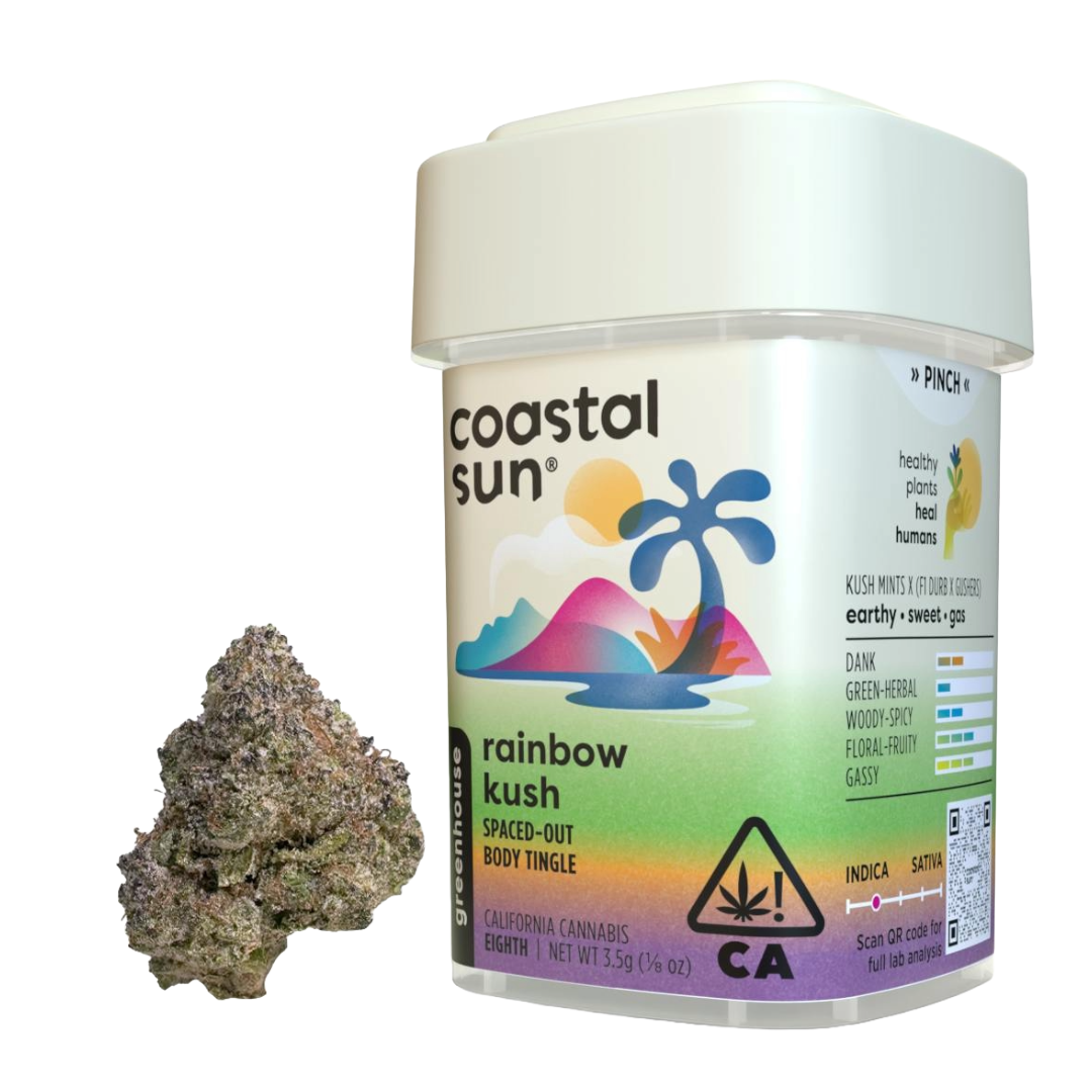 Photograph of product: COASTAL SUN - RAINBOW KUSH 3.5G