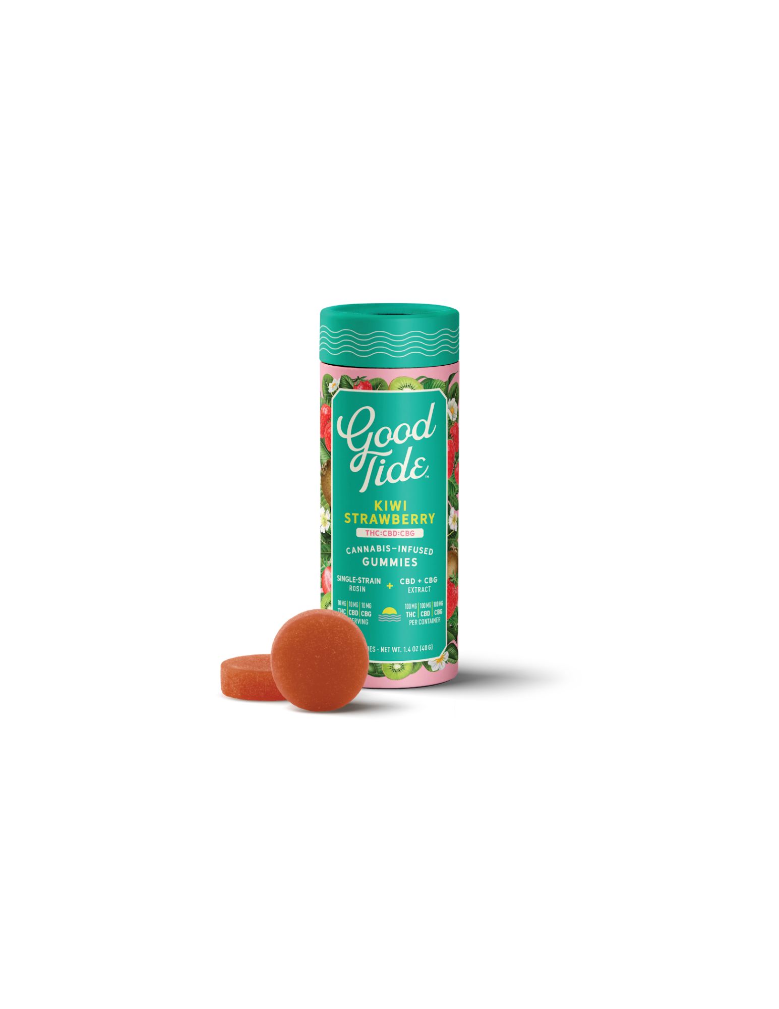 Photograph of product: Good Tide - Kiwi Strawberry - 100mg TH-oui