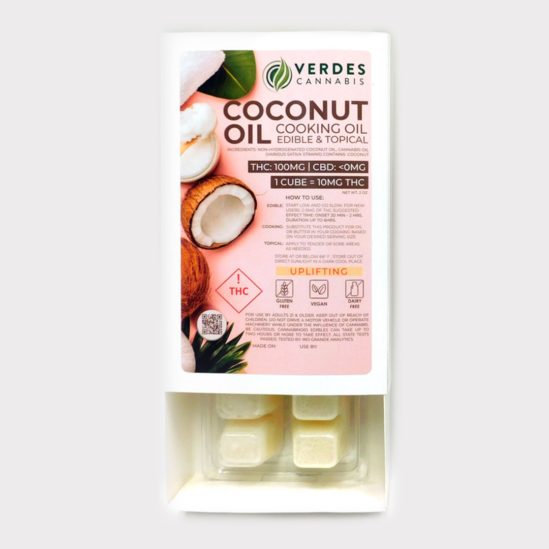 Photograph of product: Verdes Infused Coconut Oil Uplifting 100mg TH-oui