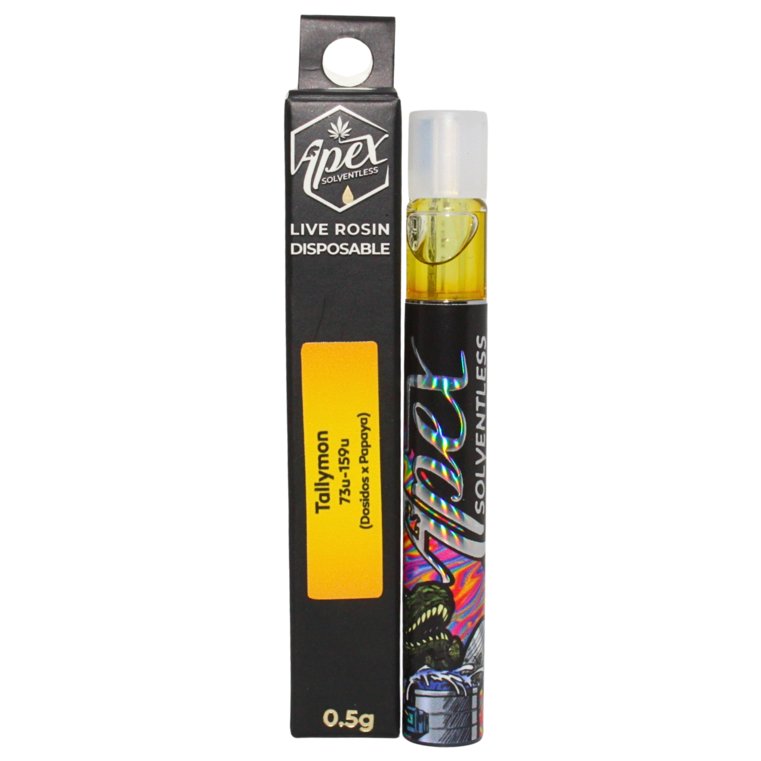 Photograph of product: APEX SOLVENTLESS TALLYMON O2 DISPOSABLE ROSIN VAPE REC