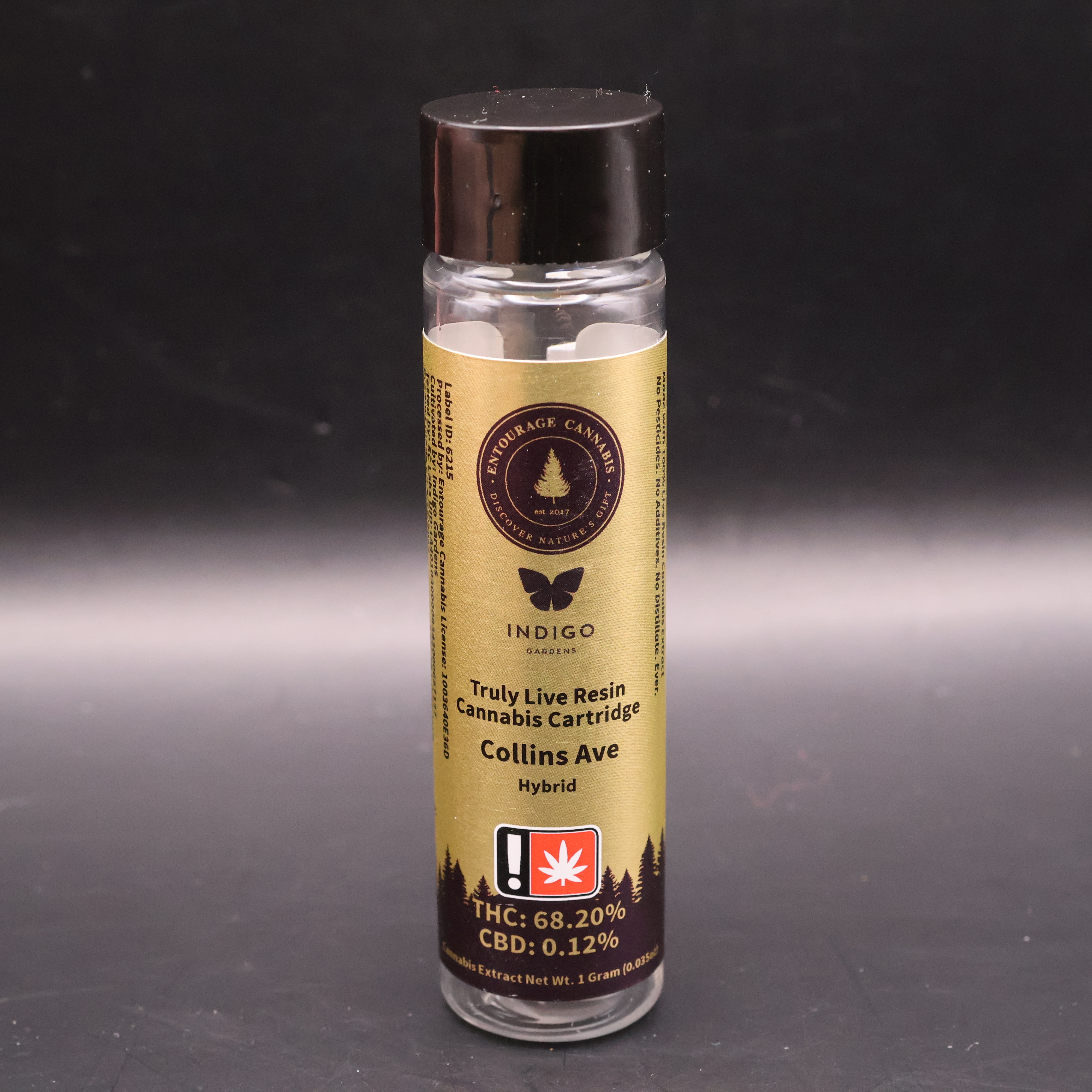 Photograph of product: Collin's Ave Live Resin Cart. (Entourage)