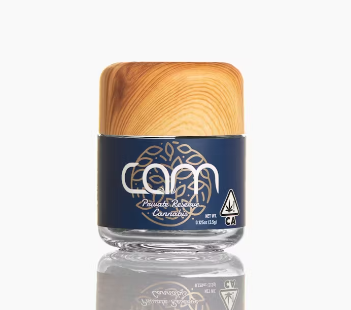 Photograph of product: CAM Private Reserve Wedding Cake Oui'd Hybrid Flower 3.5g