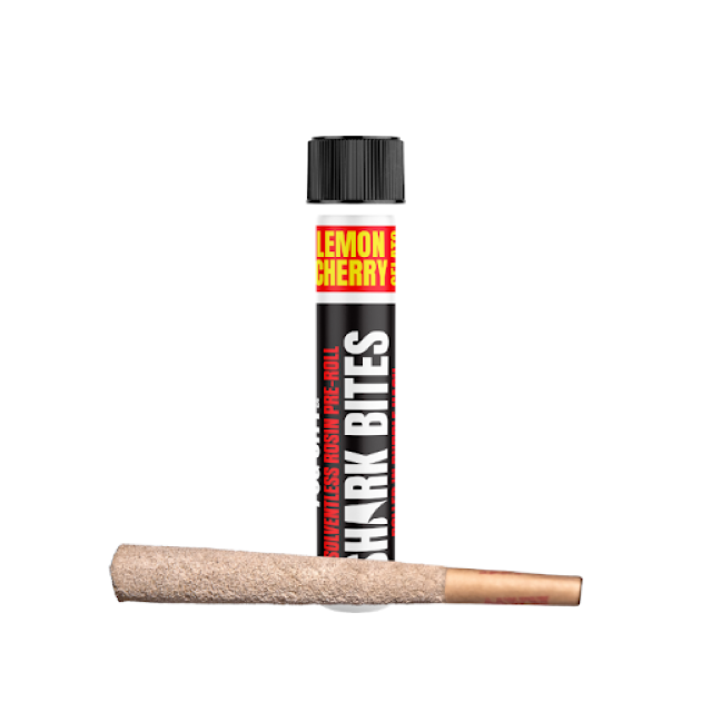 Photograph of product: LEMON CHERRY GELATO 1.5G INFUSED SHARK BITE PREROLL