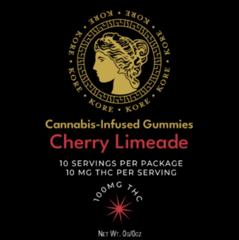 Photograph of product: Kore | Gummies | Cherry Limeade | 10pk/100mg
