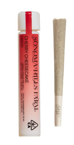 Photograph of product: SONOMA HILLS FARM CHERRY CHEESECAKE PREROLL INDICA 1G