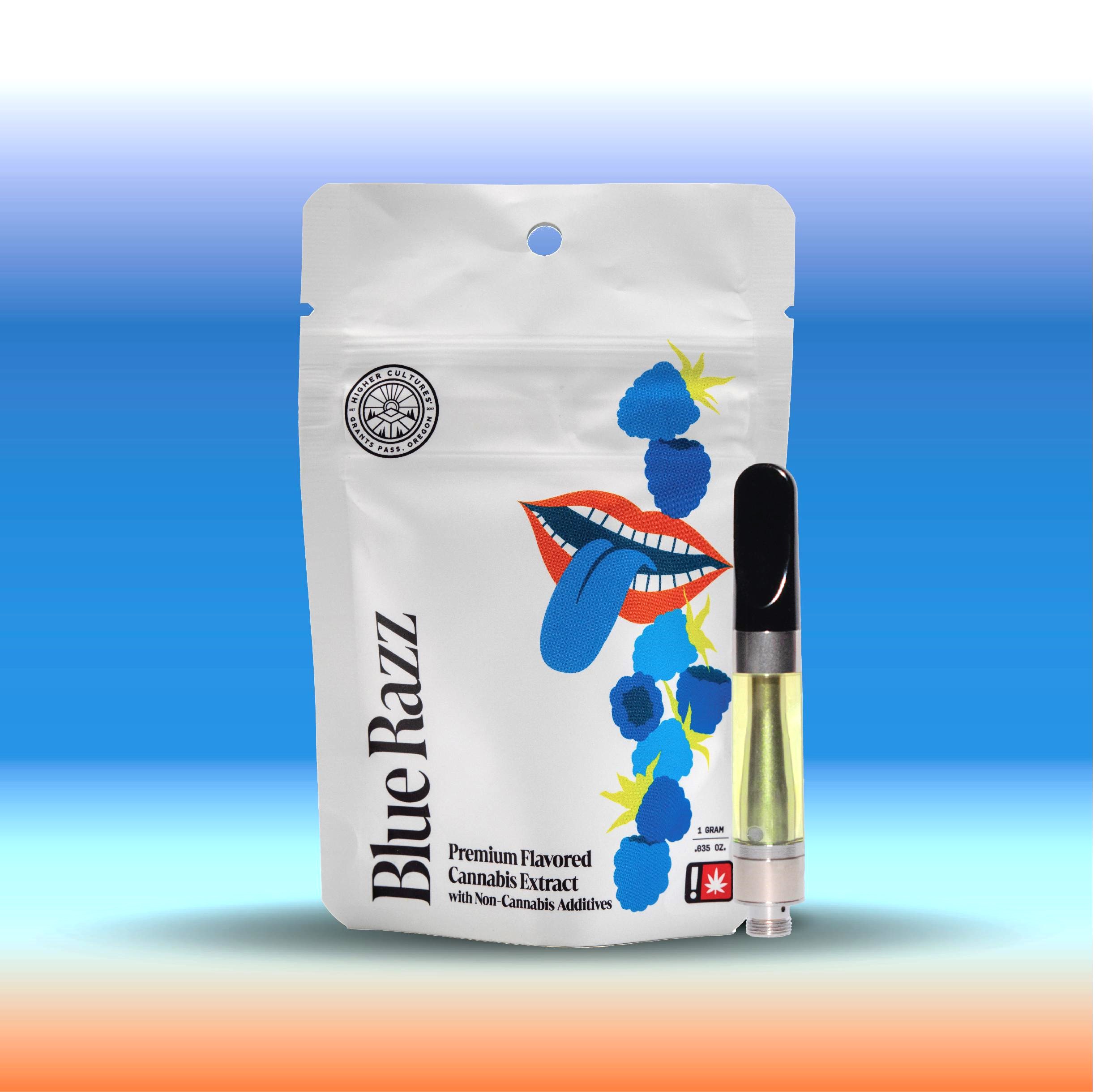 Photograph of product: Higher Cultures Flavored Cartridge - Blue Razz Oui'd