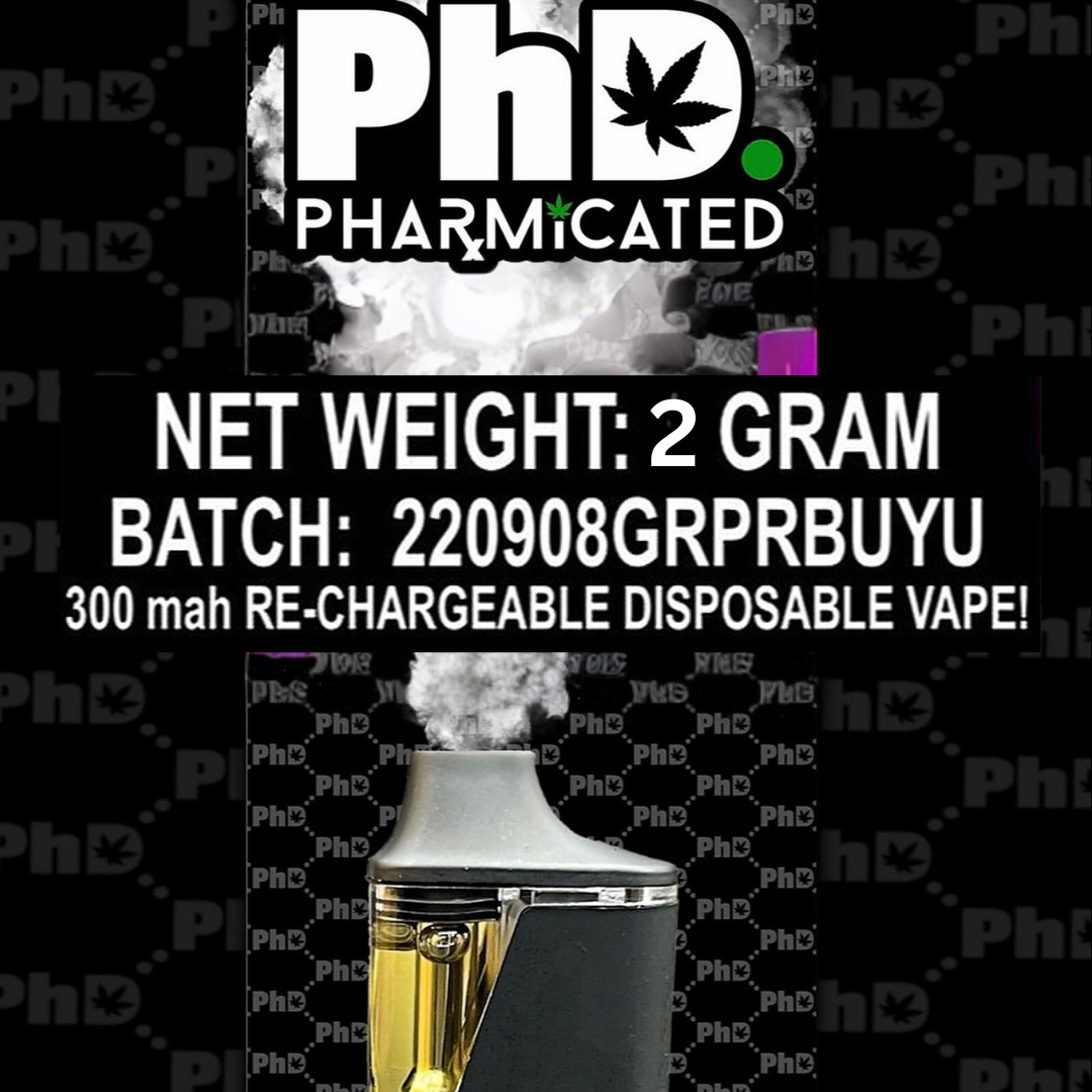 Photograph of product: PhD - Tigers Blood Distillate Disposable Vape