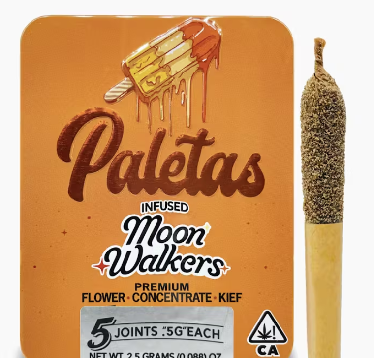 Photograph of product: Paletas Orange Creamsicle Oui'd Hybrid Infused Moon Walkers 2.5g