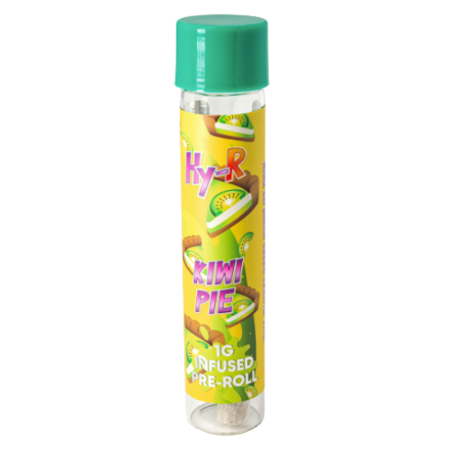 Photograph of product: HY-R Kiwi Pie Infused Pre-Roll 1g