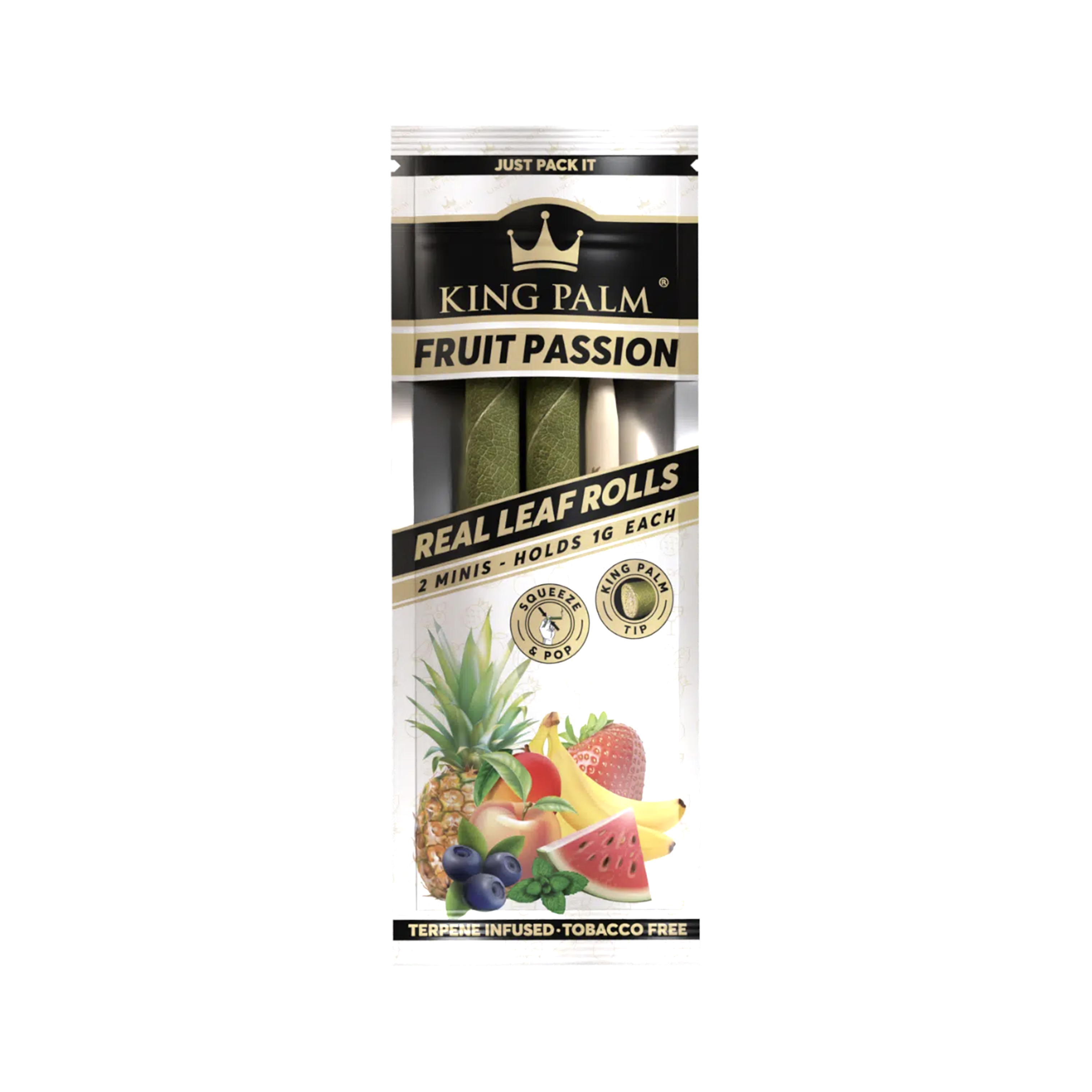 Photograph of product: King Palm Fruit Passion Mini Wraps - 2 Pack