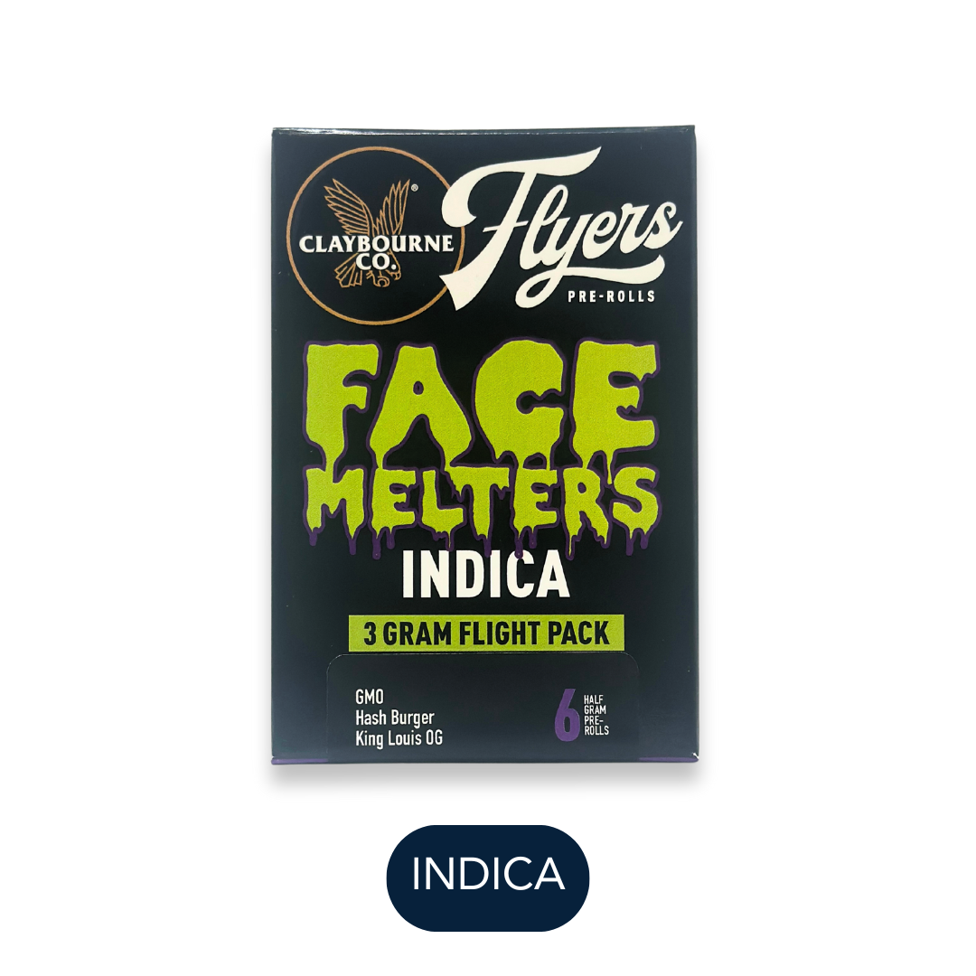 Photograph of product: Claybourne - Face Melters Variety Oui'd - Preroll Pack - 6pk - 3.0g