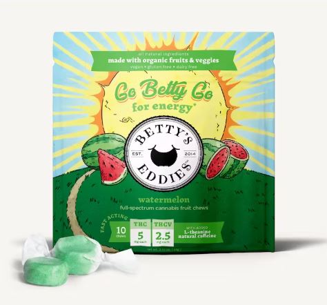 Photograph of product: 'Go Betty Go' Watermelon Fruit Chews | 10-Servings