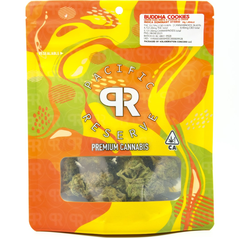 Photograph of product: Buddha Cookies 14g Bag - Pacific Reserve