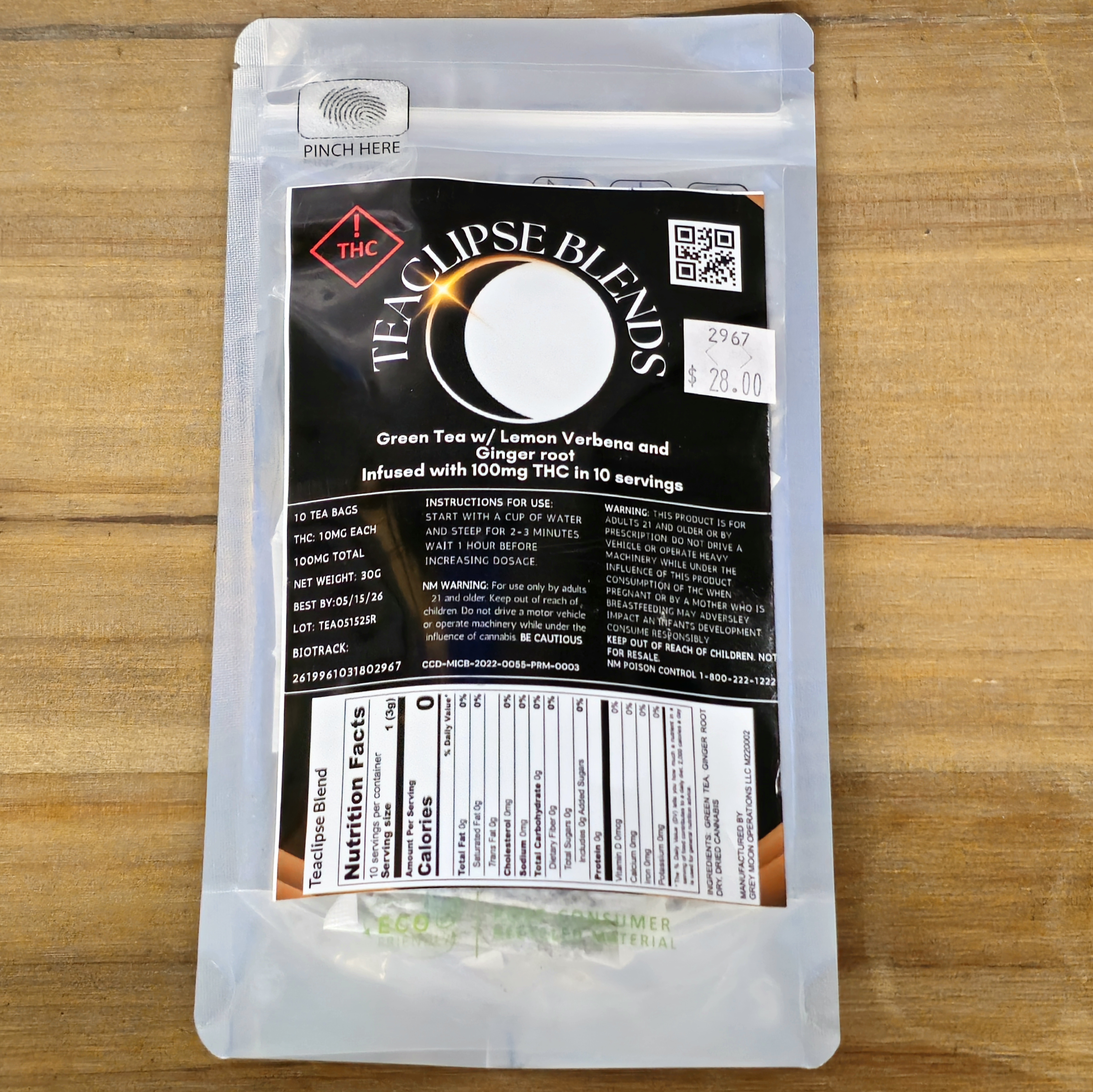 Photograph of product: Teaclipse Blends | 100MG | 2967