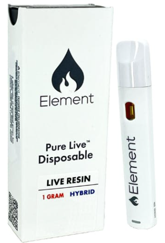Photograph of product: Element - Blackberry Gelato x London Pound Cake - 1g LR Disp Vape