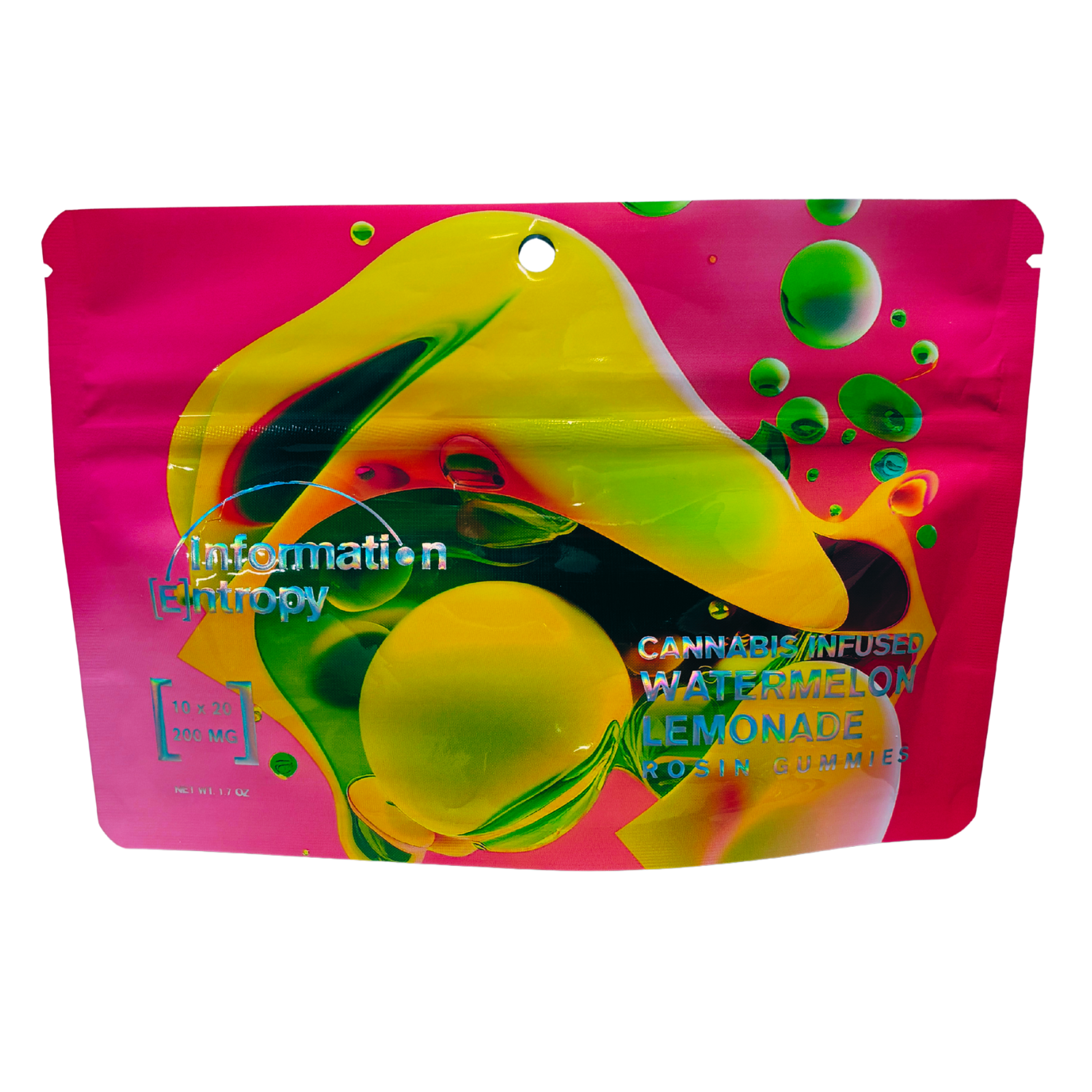 Photograph of product: Information Entropy | Watermelon Lemonade | 200mg Rosin Gummies