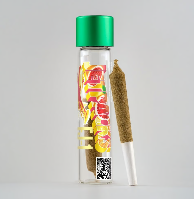 Photograph of product: Lemon Skunk Kief Infused 1g Pre Roll